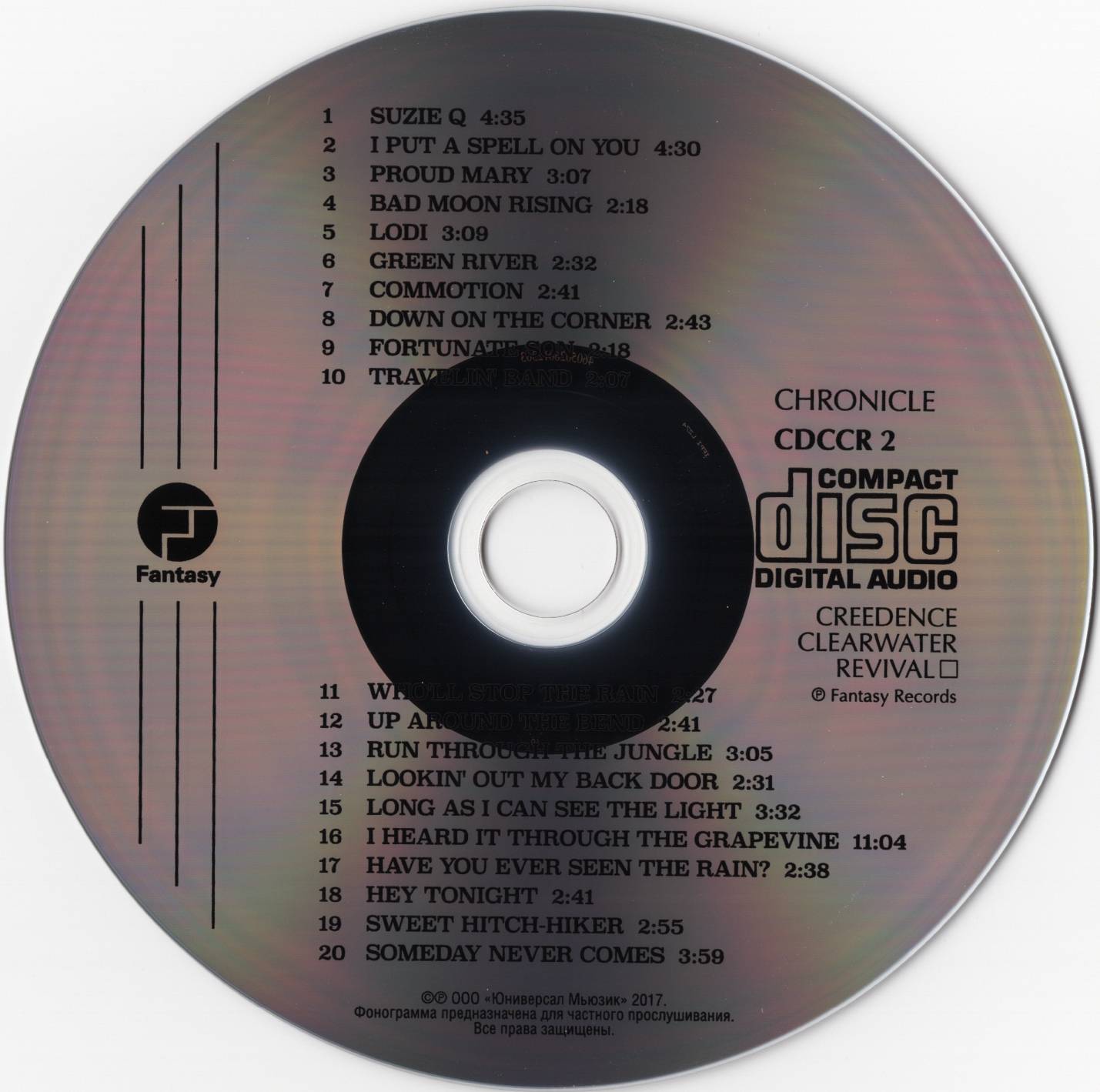 Creedence Clearwater Revival Chronicle The 20 Greatest Hits [cd rus]